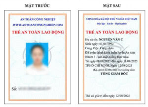 Mẫu thẻ an toàn lao động