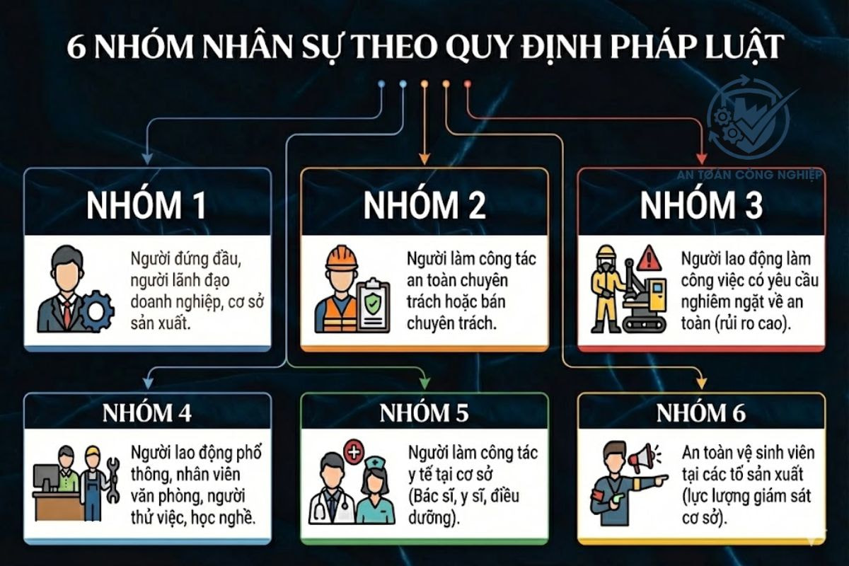 6 nhóm lao động cần tham gia huấn luyện an toàn vệ sinh lao động